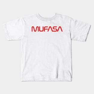 Mufasa Nasa parody Kids T-Shirt